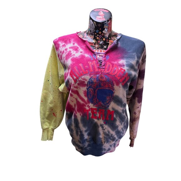 Vintage Champion Reverse Weave All-Madden Team Tie-Dye Sweatshirt L - Picture 1 of 5